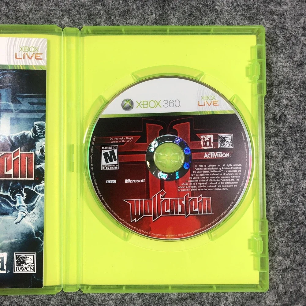 Wolfenstein Microsoft Xbox 360 2009 CIB Complete NTSC M Activision Shooter